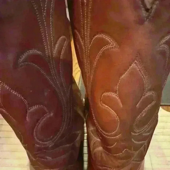 Men’s Brown HONDO Cowboy Boots size 9 1/2 D - Picture 4 of 13